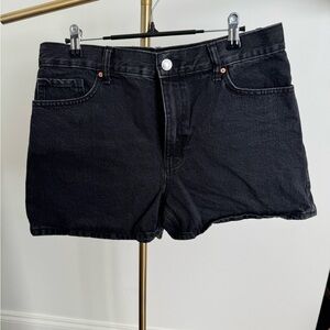 Mango Black Jean Shorts for Women
